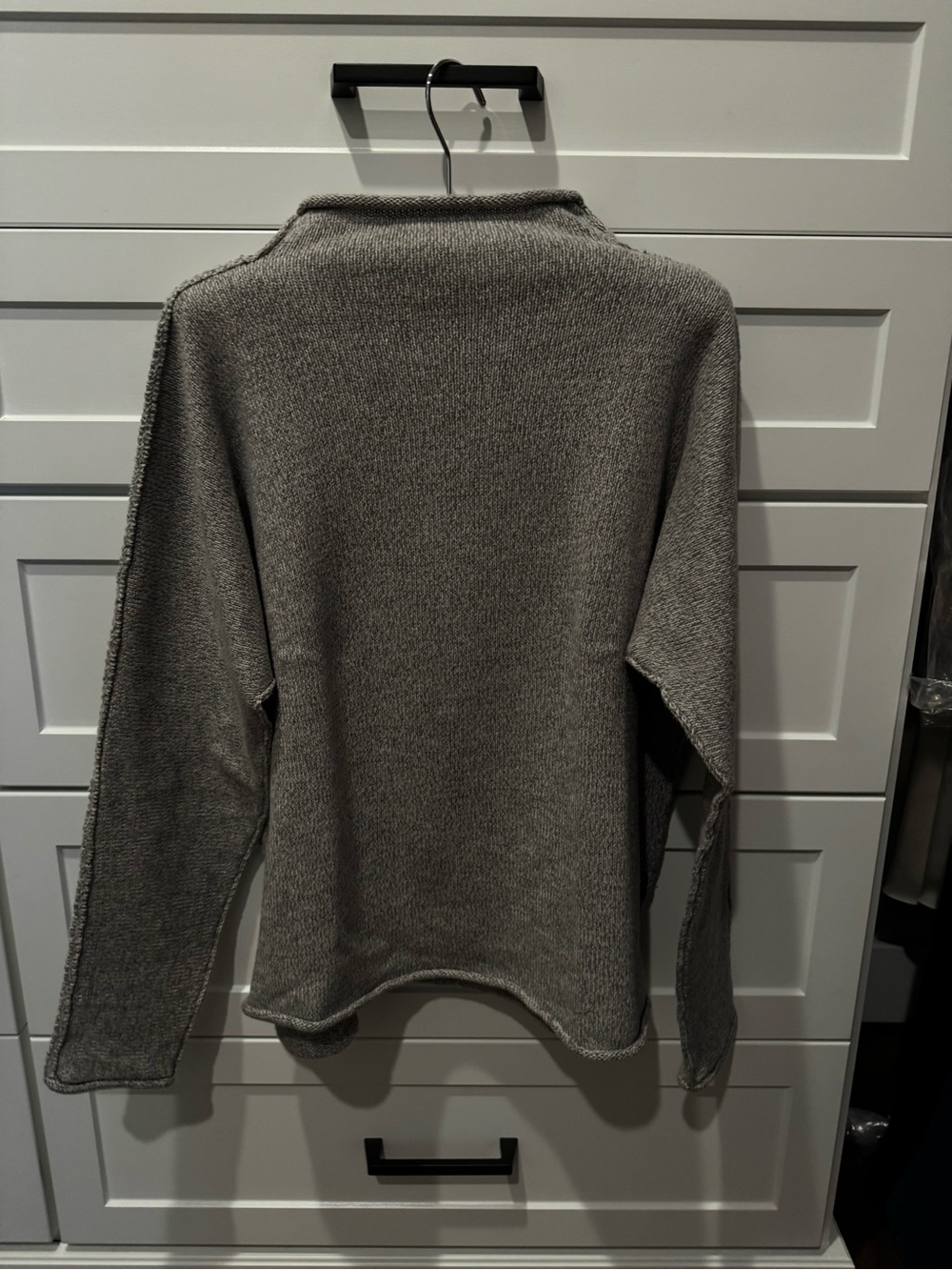 Frank & Eileen Gray Knit Monterery Sweater size medium NEW